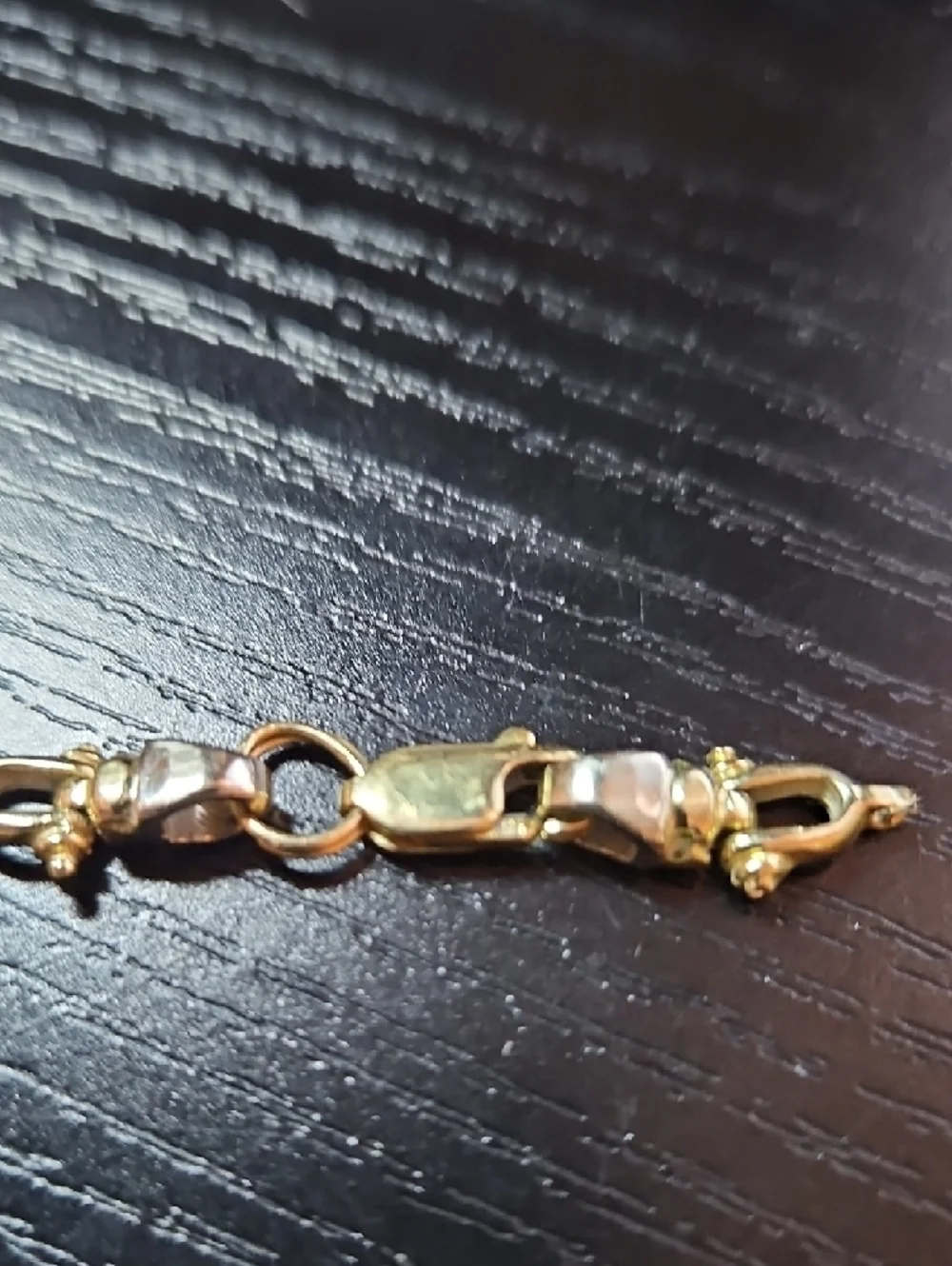 14kt Gold Two-Tone Women's Bracelet - Elegant Cable Link - Picture 6 of 6